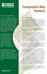 Topographic Map Symbols (provided by the USGS)