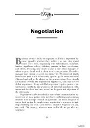 Negotiation - resources