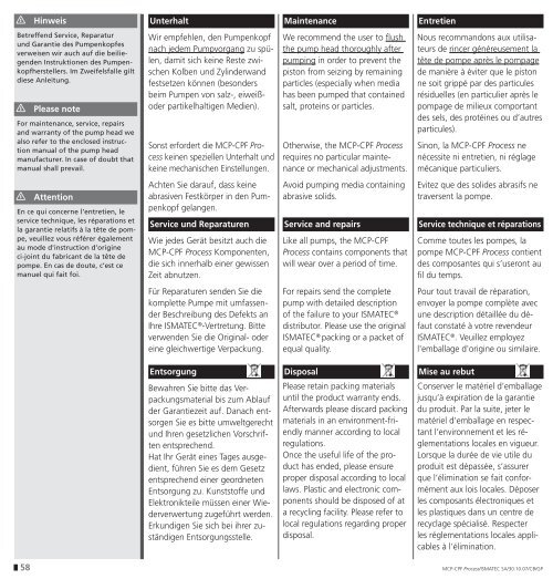 Betriebsanleitung Operating Manual Mode d ... - Bennett Scientific