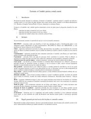 Termeni si Conditii pentru contul curent - Banca Romaneasca