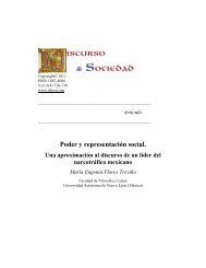 Poder y representaciÃ³n social. - Discurso & Sociedad