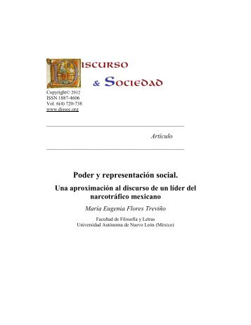 Poder y representaciÃ³n social. - Discurso & Sociedad