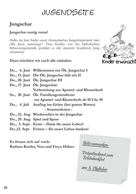Gemeindebrief Nr. 50 der Ev. Kirchengemeinde - in Offenbach ...