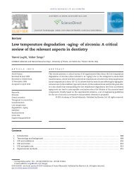 Low temperature degradation -aging- of zirconia: A critical review of ...