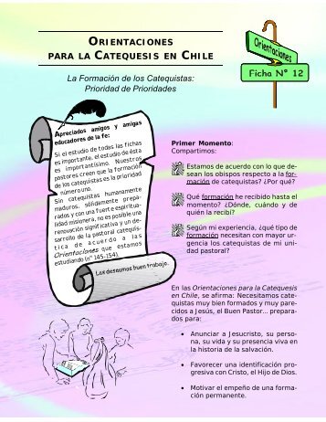 ORIENTACIONES PARA LA CATEQUESIS EN CHILE La FormaciÃ³n ...