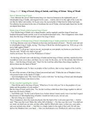 2 Kings 3:1-27 King of Israel, King of Judah, and King of ... - DelRifkah