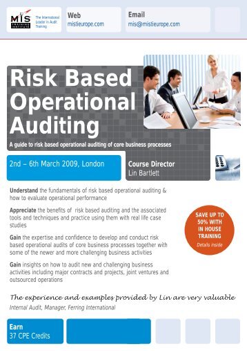 Risk Based Operational Auditing - MIS Training
