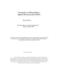 Corrupcao em Mocambique alguns elementos para debate