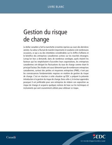 Gestion du risque de change - Livre blanc - EDC