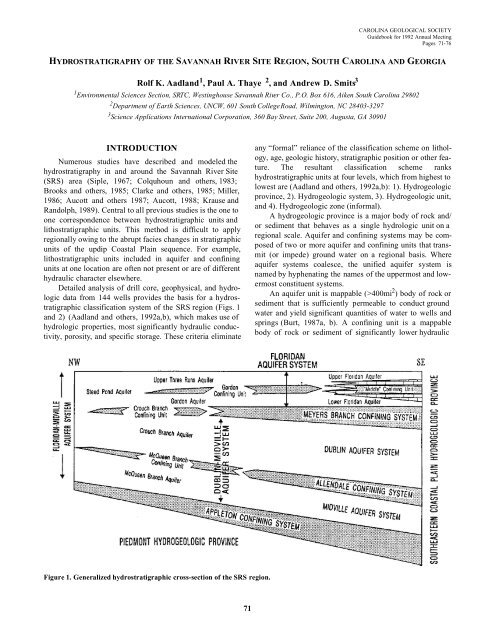 Download Guidebook as .pdf (1.8 Mb) - Carolina Geological Society