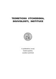 TeoretickÃ¡ vÃ½chodiska, souvislosti, instituce - Centrum pro otÃ¡zky ...