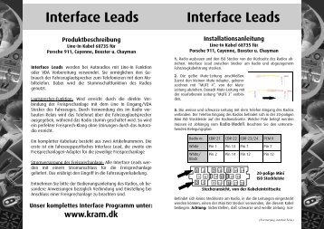 TY735 Interface Leads 68735 Porsche Boxter.pub