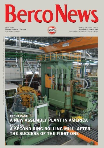 A NEW ASSEMBLY PLANT IN AMERICA A SECOND ... - Berco S.p.A