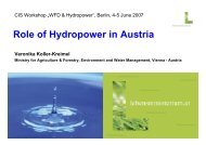 Role of Hydropower in Austria - Events