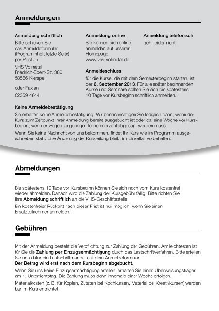 Programmheft 2. Halbjahr 2013 als PDF zum Download