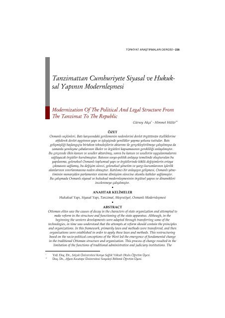 Osmanli Nin Modernlesme Sureci Ilim Ve Medeniyet
