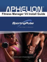 Aphelion Fitness Manager V4 Install Guide - PulseTec Solutions ...