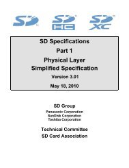 SD Specifications Part 1 Physical Layer Simplified Specification