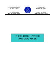 LA CHARTE DE L'EAU DU BASSIN DU NIGER - ABN