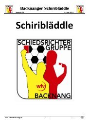 Backnanger Schiribläddle