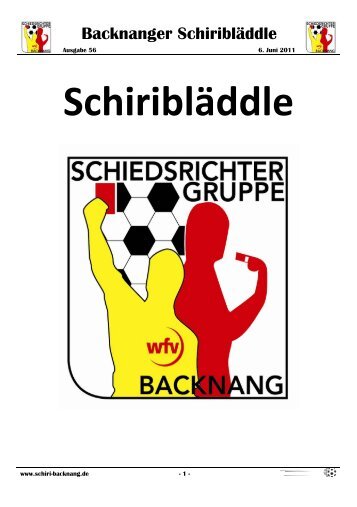 Backnanger Schiribläddle