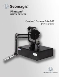 Phantom Premium 3.0 6 DOF Device Guide - Geomagic