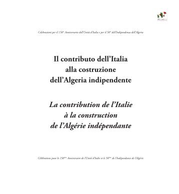 Il contributo dell'Italia alla costruzione dell'Algeria indipendente La ...
