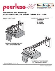 HITACHI PROJECTOR SHORT THROW WALL ARM - Touchboards