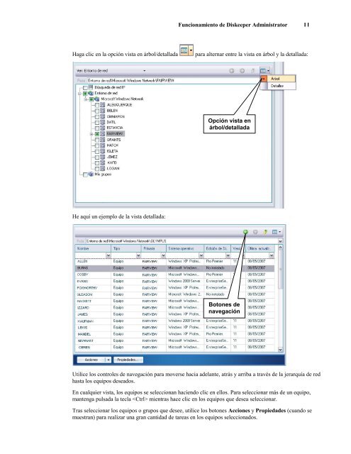 Funcionamiento de Diskeeper Administrator