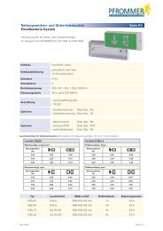 Rettungszeichen- und Sicherheitsleuchte ... - Pfrommer GmbH