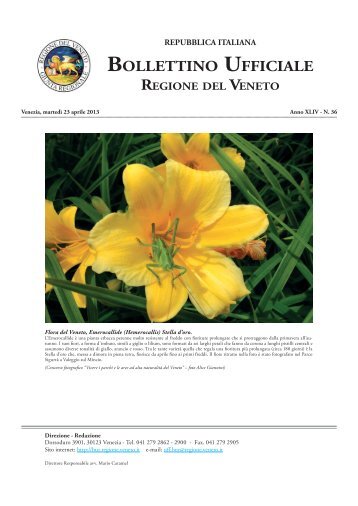 Bur N 036 Del 23 Aprile 2013 - Associazione Realtà Veneta