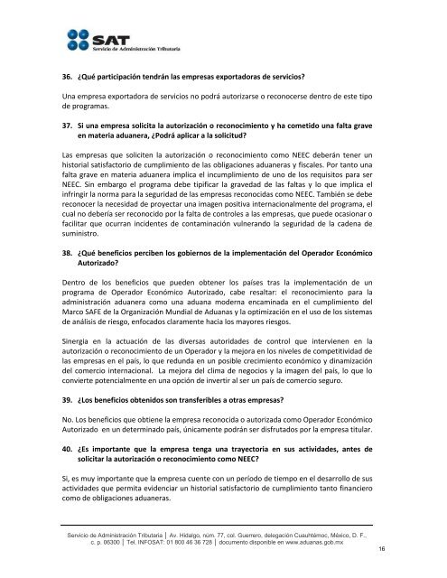 Preguntas Frecuentes Nuevo Esquema de Empresas Certificadas ...