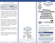 Stenosis and Thrombosis bw version.indd - Fistula First