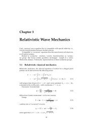 Chapter 3 Relativistic Wave Mechanics