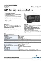 7951 flow computer specification - Emerson Process Management ...
