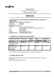 Heritage uk msds - GreenCast