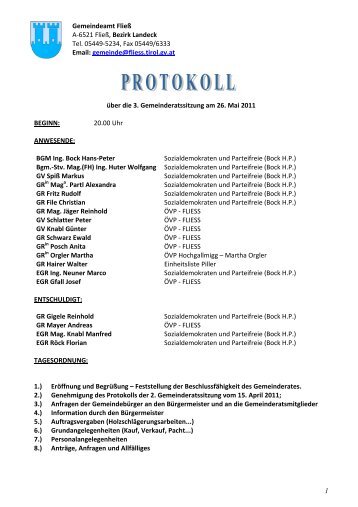3. GR-Sitzung am 26.05.2011 (104 KB) - .PDF - Fliess