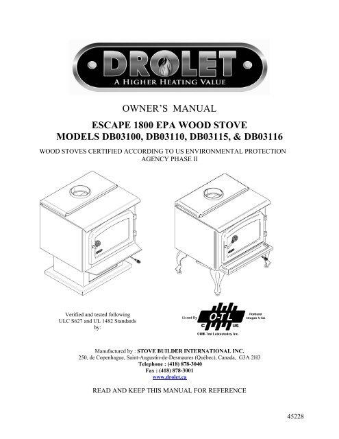 owner-s-manual-escape-1800-epa-wood-stove-drolet