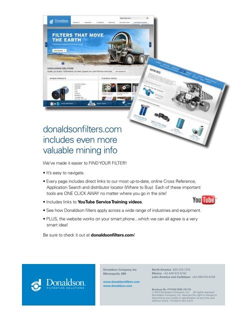 Underground Mining Overview - Donaldson Company, Inc.