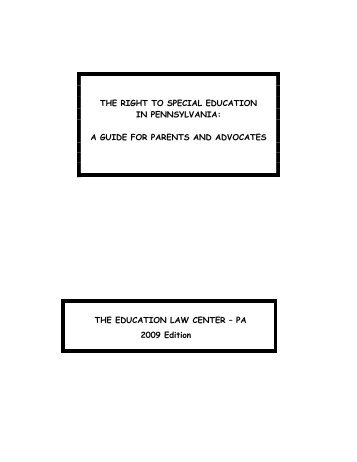 The Right to Special Education in Pennsylvania - Achieva