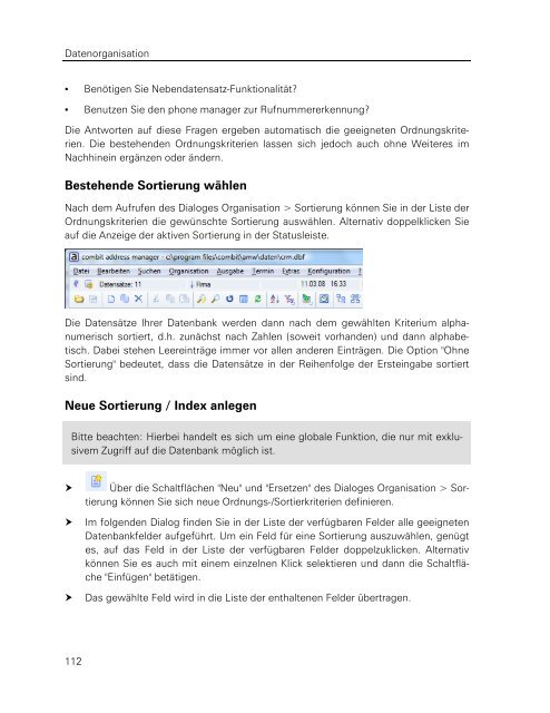 combit address manager - Handbuch - combit GmbH