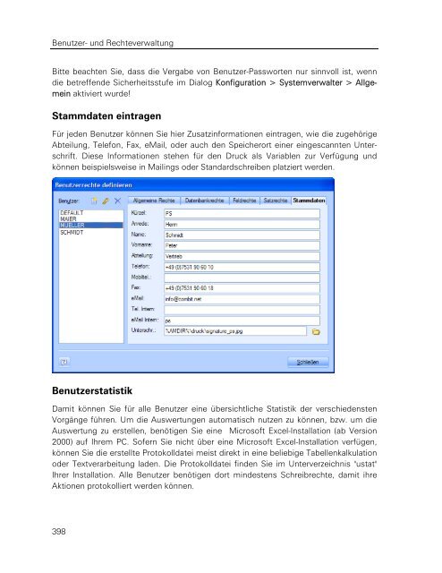 combit address manager - Handbuch - combit GmbH