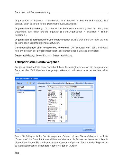 combit address manager - Handbuch - combit GmbH