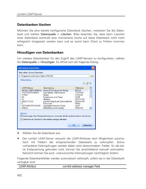 combit address manager - Handbuch - combit GmbH