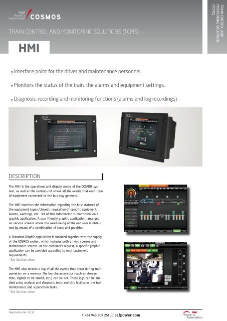 Man-Machine Interface: IHM [PDF] - CAF Power & Automation