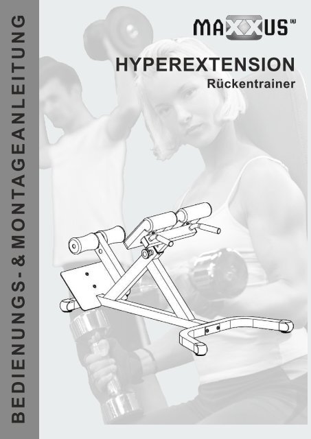 Hyperextension Rückentrainer Montage - MAXXUS