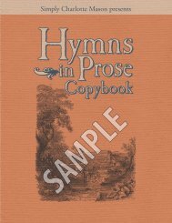 Hymns in Prose Copybook, Zaner Bloser Print - Simply Charlotte ...