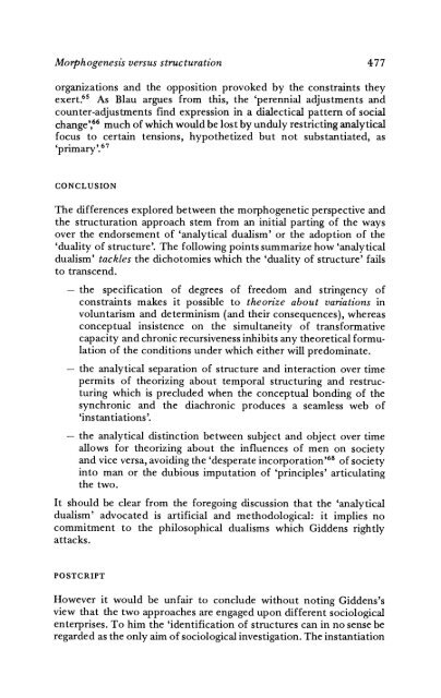 Morphogenesis versus Structuration: On Combining ... - Moodle