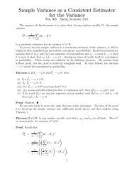 Sample Variance as a Consistent Estimator for the Variance