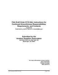 ASA Files Comments on FAA Draft Order 8110.54 - Aviation ...